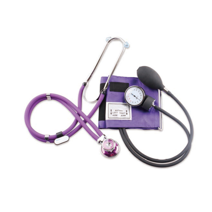 Sphygmomanometer kit with rappaport stethoscope